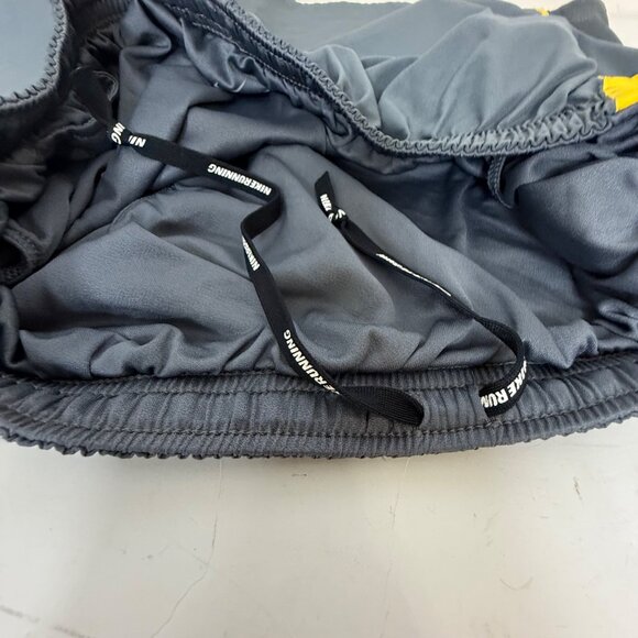 Nike Running Shorts Mens Size L Athletic Gym Training Gray Yellow Dri Fit - Picture 8 of 15